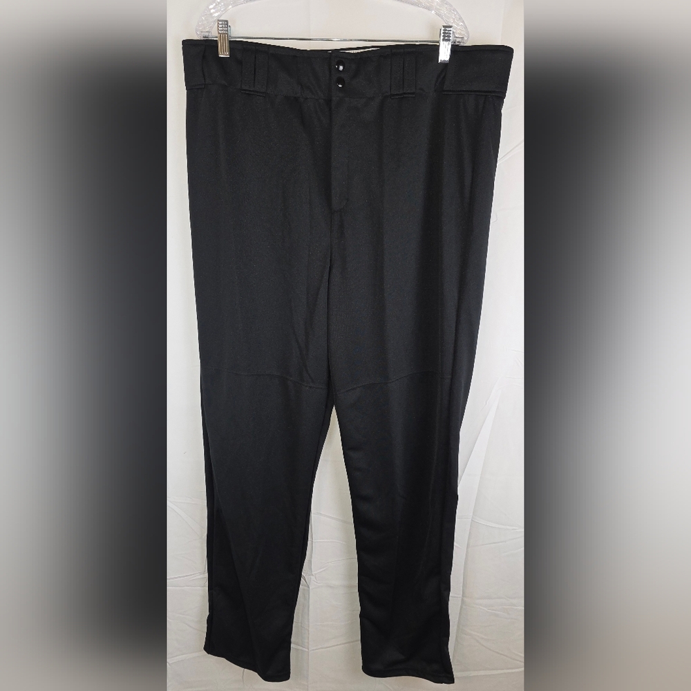 Augusta Series Open Bottom Baseball/Softball Pants Black Adult 2XL NWOT BK-3002